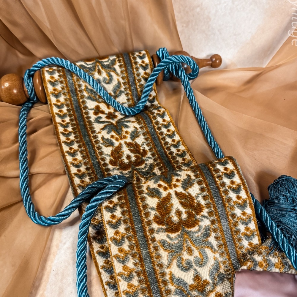 Bell Pull on Wooden Scroll